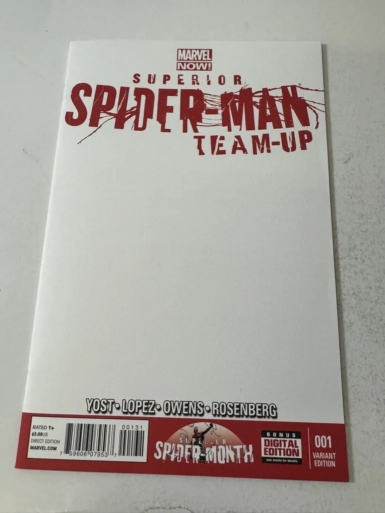 SUPERIOR SPIDER-MAN TEAM-UP #1 NM Blank Variant