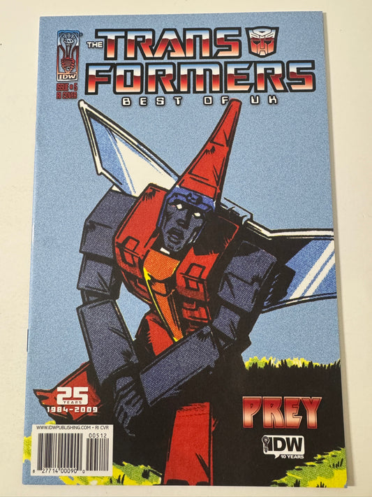 TRANSFORMERS Best of The UK Prey #5 NM 1:10 Variant