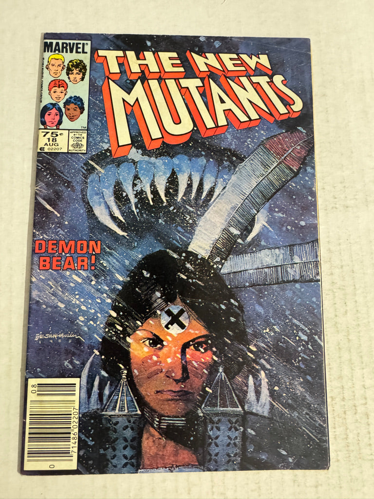NEW MUTANTS #18 VG Bill sienkiewicz Cover 1ST APPEARANCE CANADIAN PRICE VARIANT