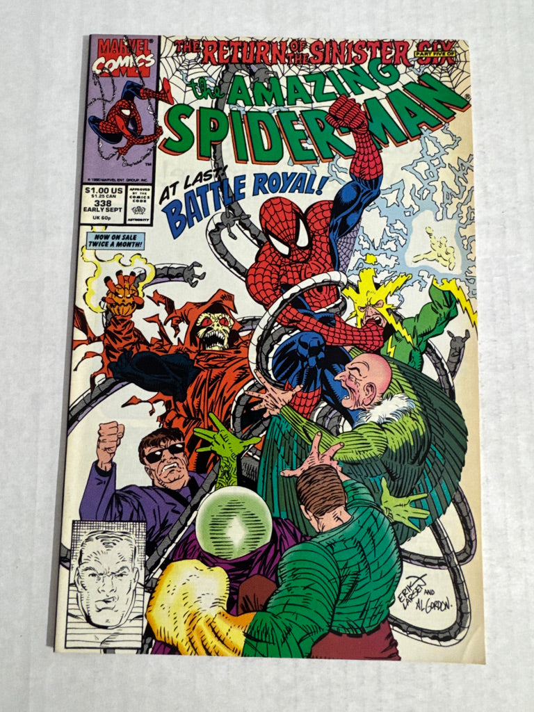 AMAZING SPIDER-MAN #338 FN Erik Larsen Cover
