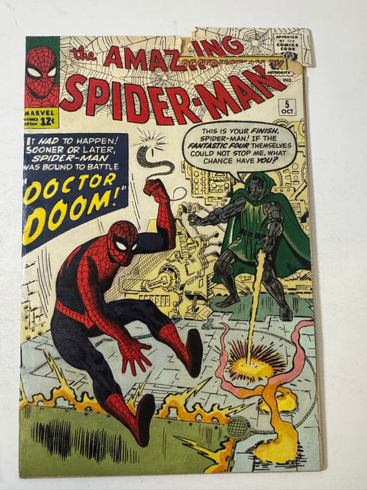 AMAZING SPIDER-MAN #5 Incomplete W/ Reproduction Cover