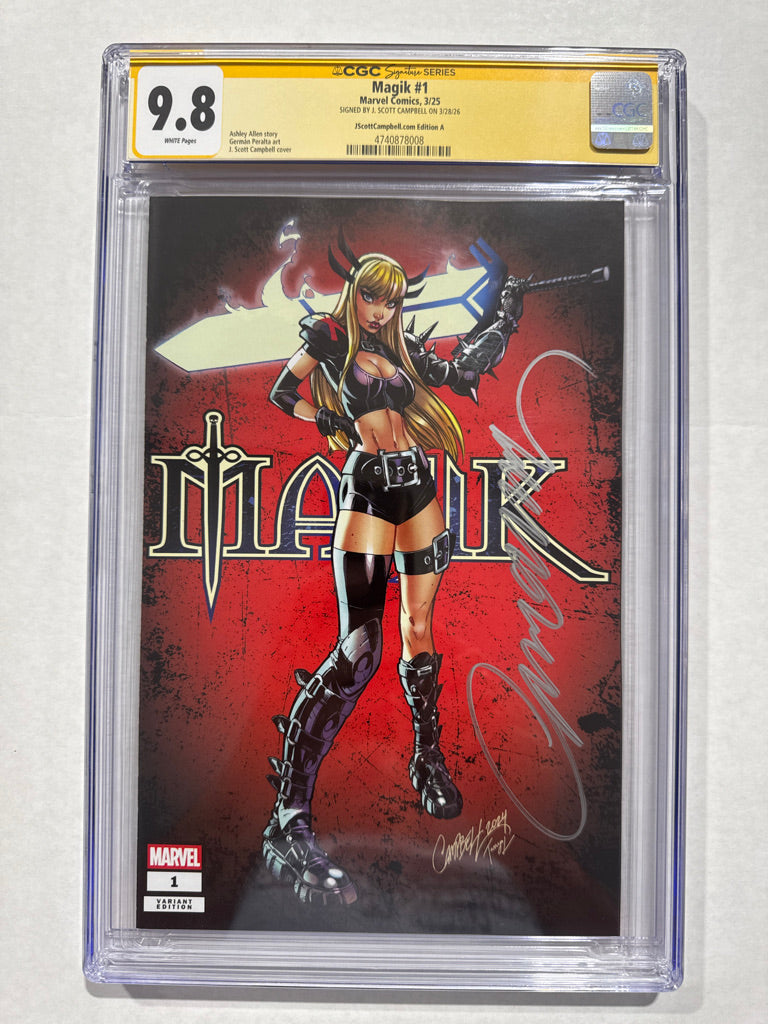 MAGIK #1 CGC SS 9.8 J Scott Campebll Exclusive Variant SIGNED
