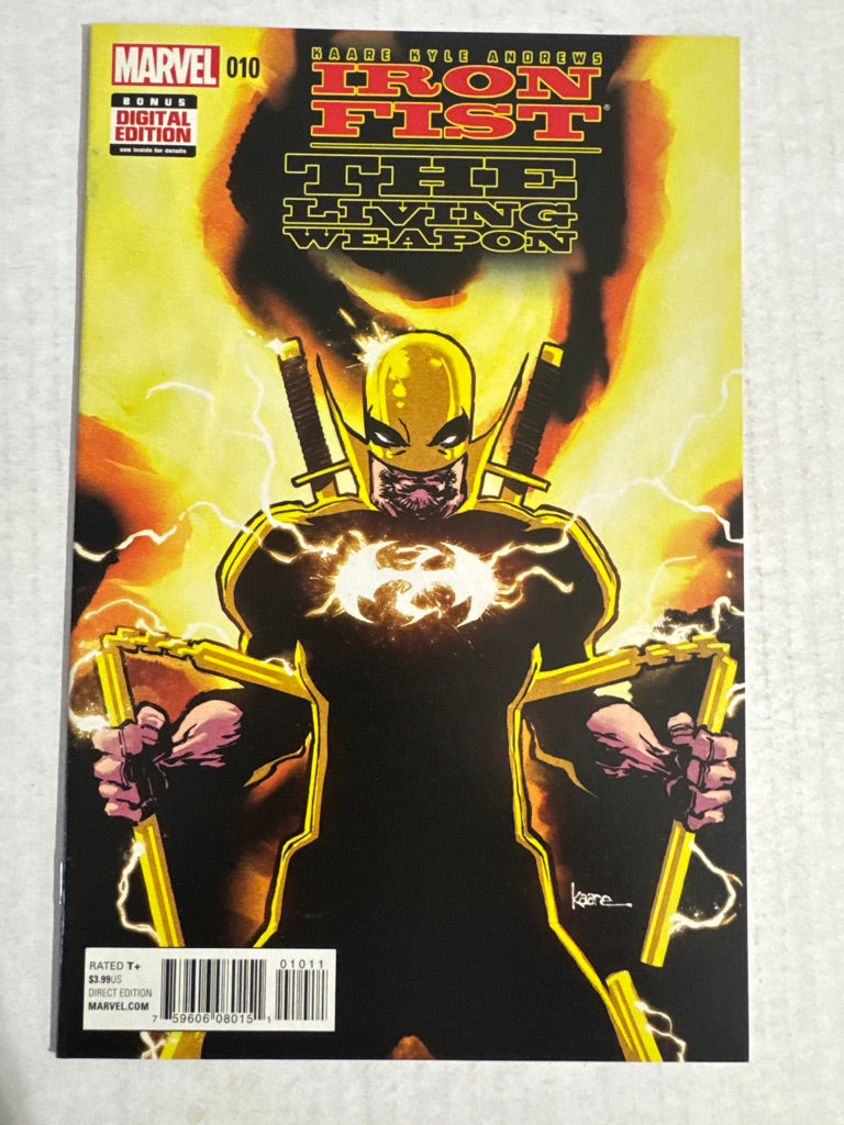 IRON FIST THE LIVING WEAPON #10 NM Kaare Andrews Cover