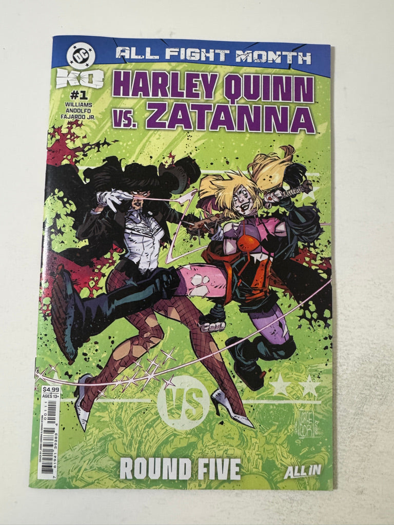 DC KO HARLEY QUINN VS ZATANNA #1 NM