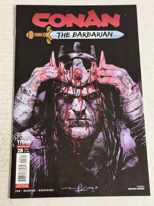 CONAN THE BARBARIAN #28 NM Gerardo Zaffino Cover
