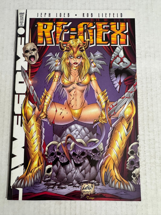 RE-GEX SPECIAL PREVIEW  / COVEN #4 Flip Book NM- Rob Liefeld Cover