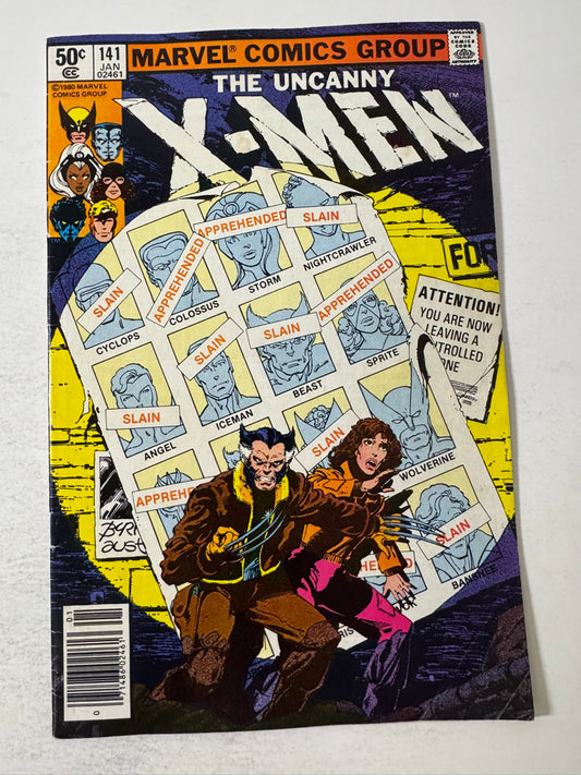 UNCANNY X-MEN #141 VG/FN NEWSSTAND 1ST APPEARANCE