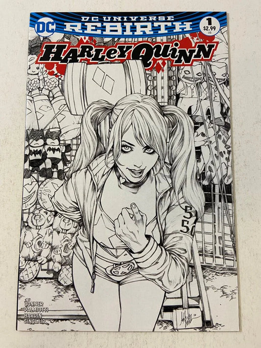HARLEY QUINN #1 Vol 3 NM B/W Ashley Witter Variant