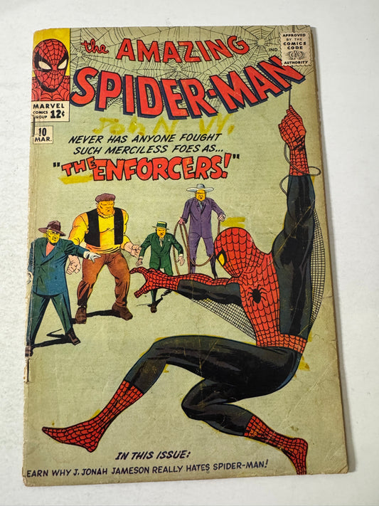 AMAZING SPIDER-MAN #10 GD+ 1ST APPEARANCE