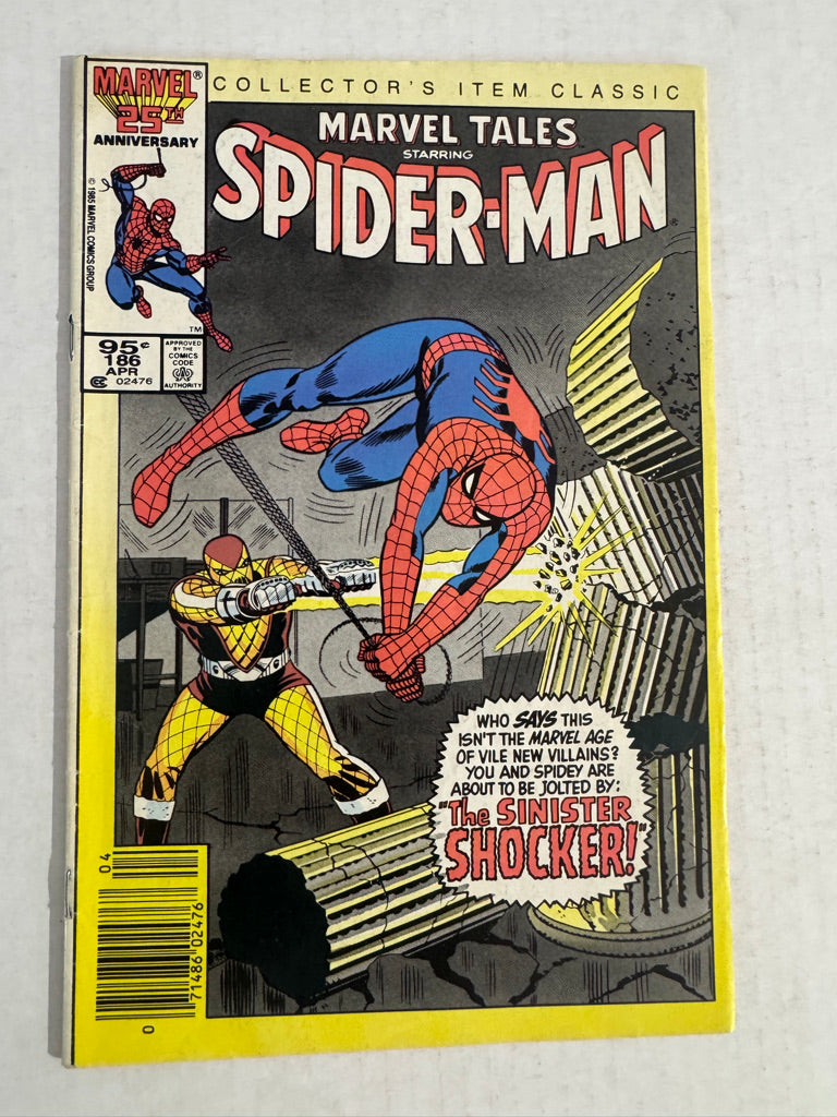 MARVEL TALES #186 VG CANADIAN PRICE VARIANT