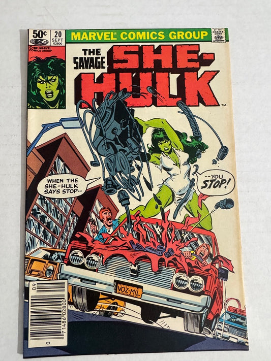 SAVAGE SHE-HULK #20 FN/VF NEWSSTAND
