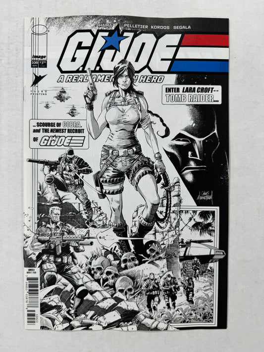 GI JOE: A REAL AMERICAN HERO #330 NM 3rd Printing Chris Mooneyham Black & White Variant