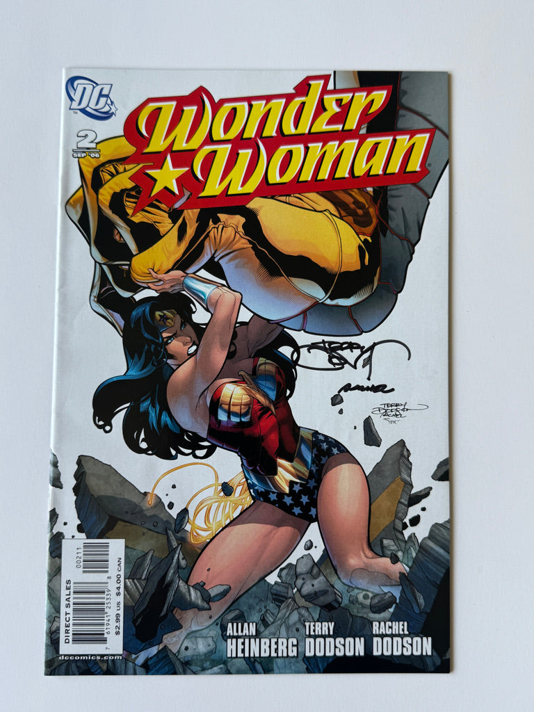 WONDER WOMAN #2 Vol 3 VF/NM SIGNED by Terry & Rachel Dodson