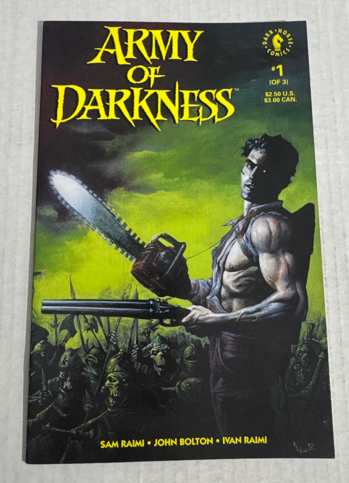 ARMY OF DARKNESS #1 VF/NM John Bolton Cover