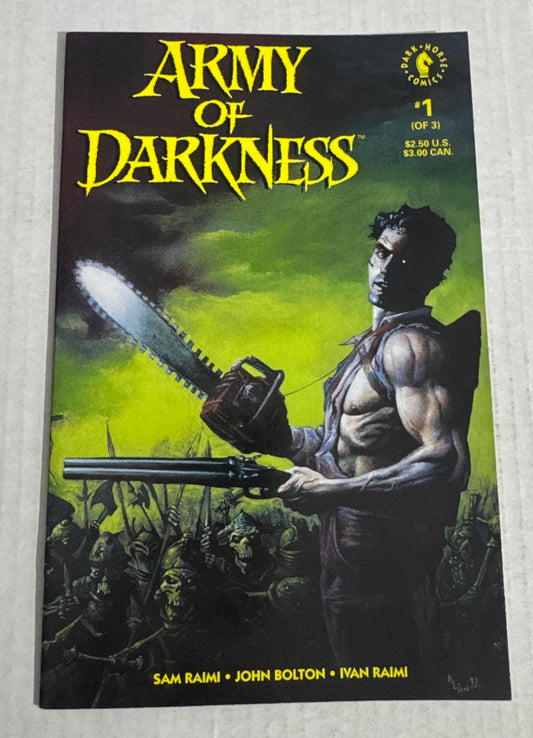 ARMY OF DARKNESS #1 VF/NM John Bolton Cover