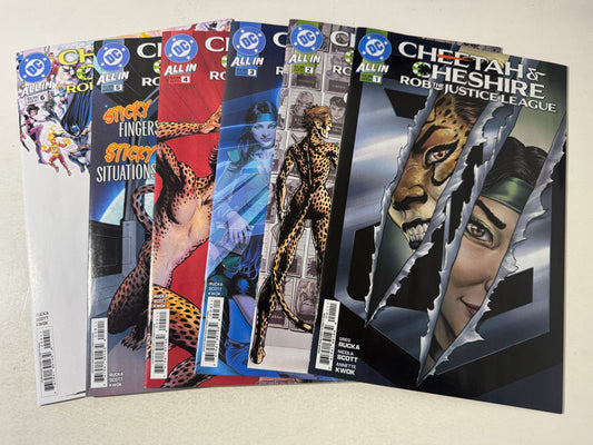 CHEETAH & CHESHIRE ROB THE JUSTICE LEAGUE #1-6 NM Set