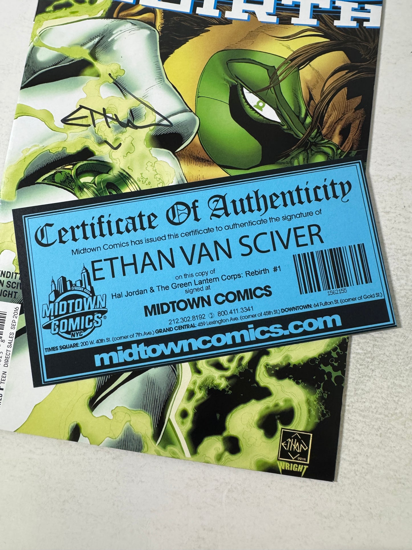 HAL JORDAN AND THE GREEN LANTERNS REBIRTH #1 VF SIGNED by Ethan Van Sciver