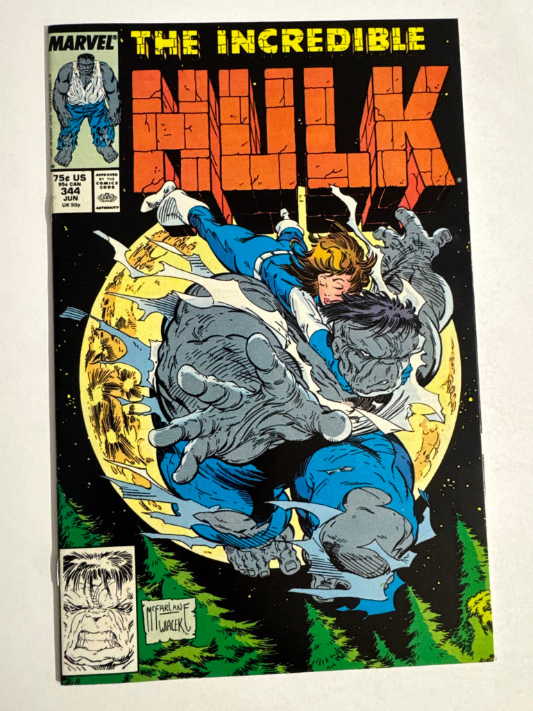 INCREDIBLE HULK #344 NM- Todd McFarlane Cover