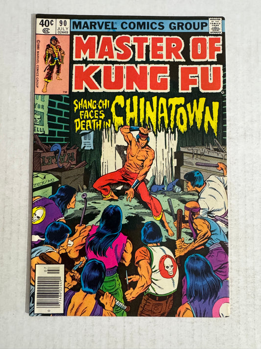 MASTER OF KUNG FU #90 VF Mike Zeck Cover NEWSSTAND