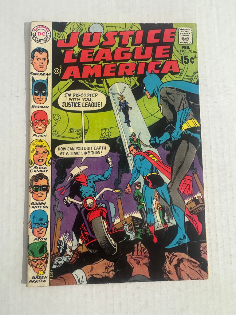 JUSTICE LEAGUE OF AMERICA #78 VG 1ST APPEARNACE