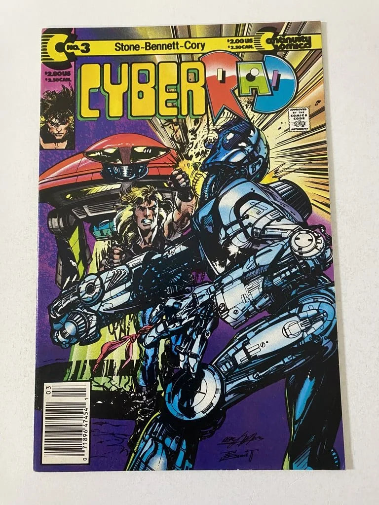 CYBERRAD #3 NM- NEWSSTAND Neal Adams Cover