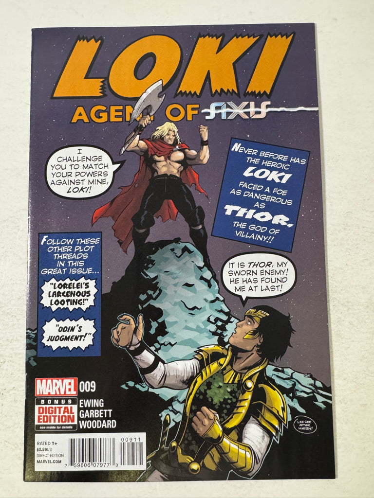 LOKI AGENT OF ASGARD #9 NM Lee Garbett Cover