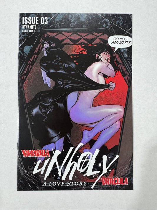 VAMPIRELLA DRACULA UNHOLY #3 NM Adam Hughes Variant