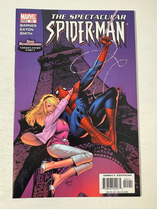 SPECTACULAR SPIDER-MAN #24 Vol 2 NM- Greg Land Cover