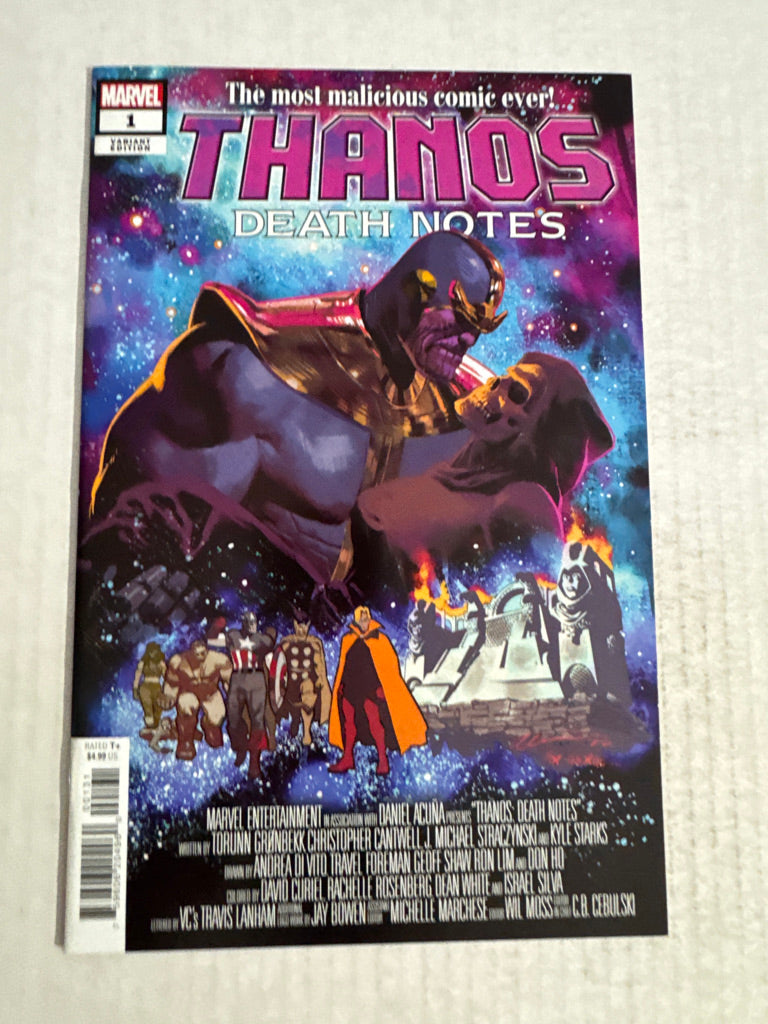 THANOS DEATH NOTES #1 NM Acuna Homage Variant