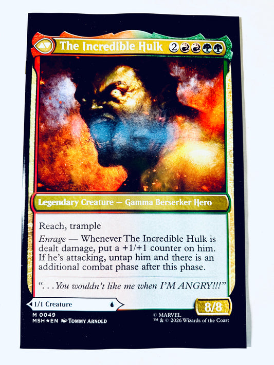 INFERNAL HULK #8 NM Tommy Arnold Magic: the Gathering Variant