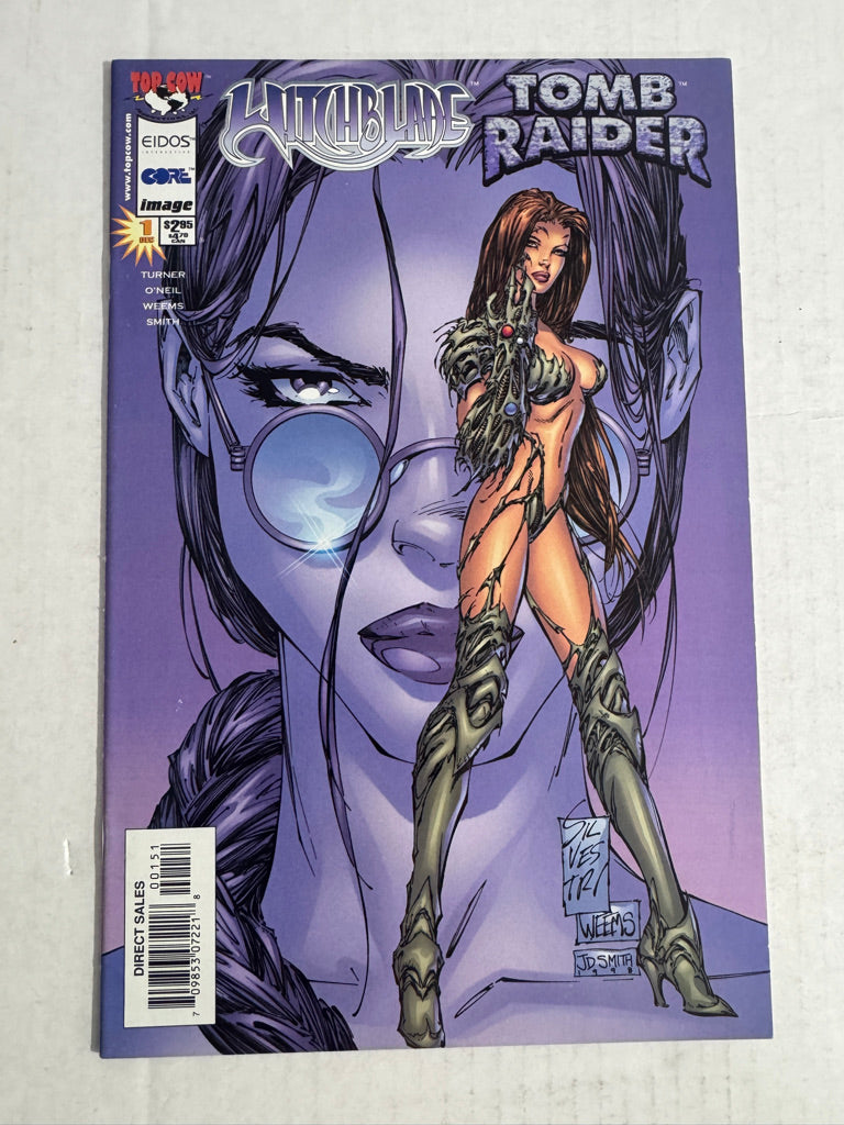 WITCHBLADE TOMB RAIDER #1 VF+ Marc Silvestri Variant