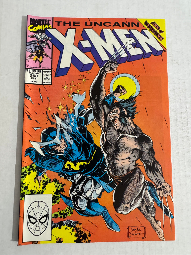 UNCANNY X-MEN #258 NM Jim Lee Cover