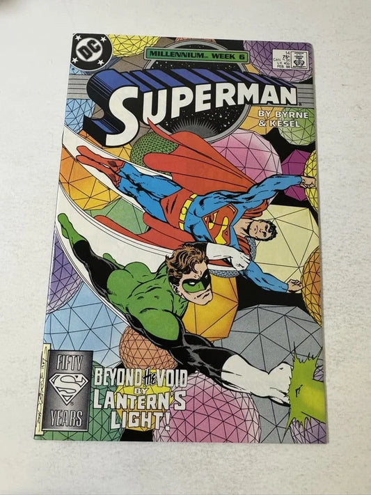 SUPERMAN #14 Vol 2 NM John Byrne Cover