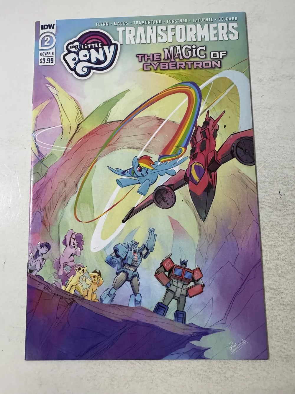 TRANSFORMERS MY LITTLE PONY The Magic of Cybertron #2 NM B Variant