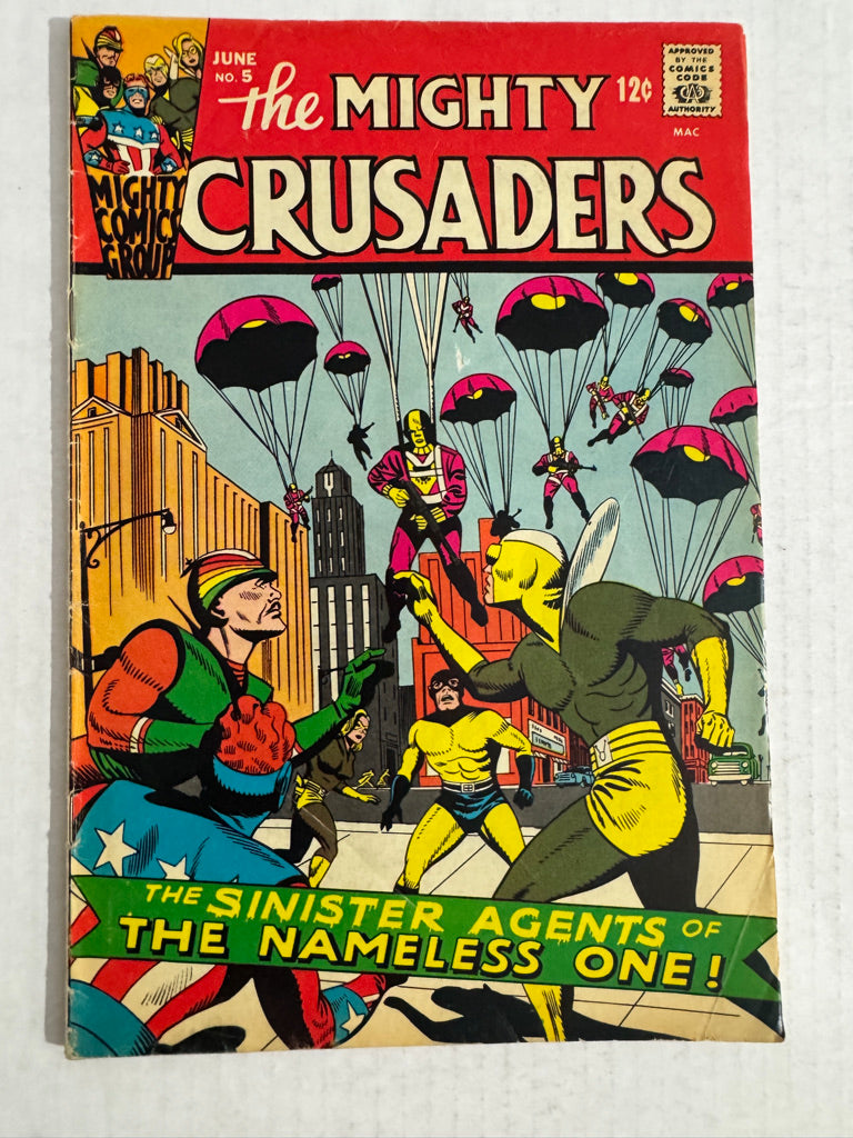 MIGHTY CRUSADERS #5 VG+ 1ST APPEARANCE
