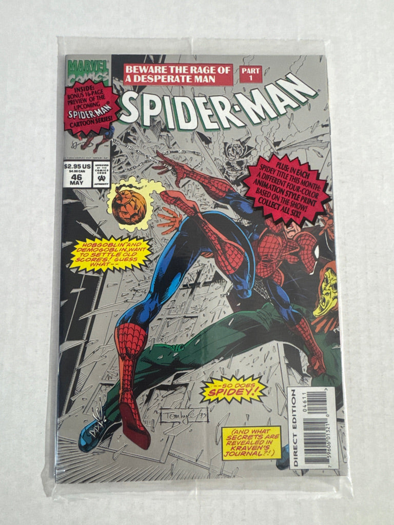 SPIDER-MAN #46 NM Sealed With Animation Print