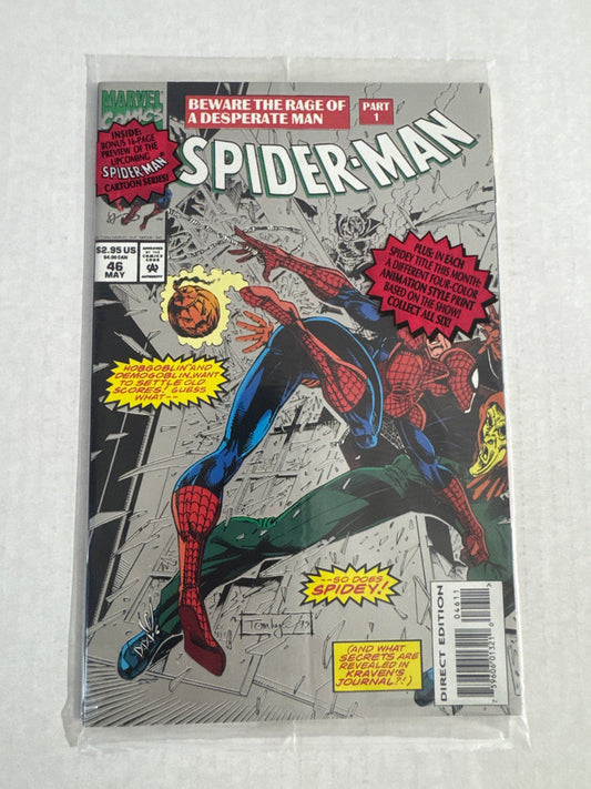 SPIDER-MAN #46 NM Sealed With Animation Print