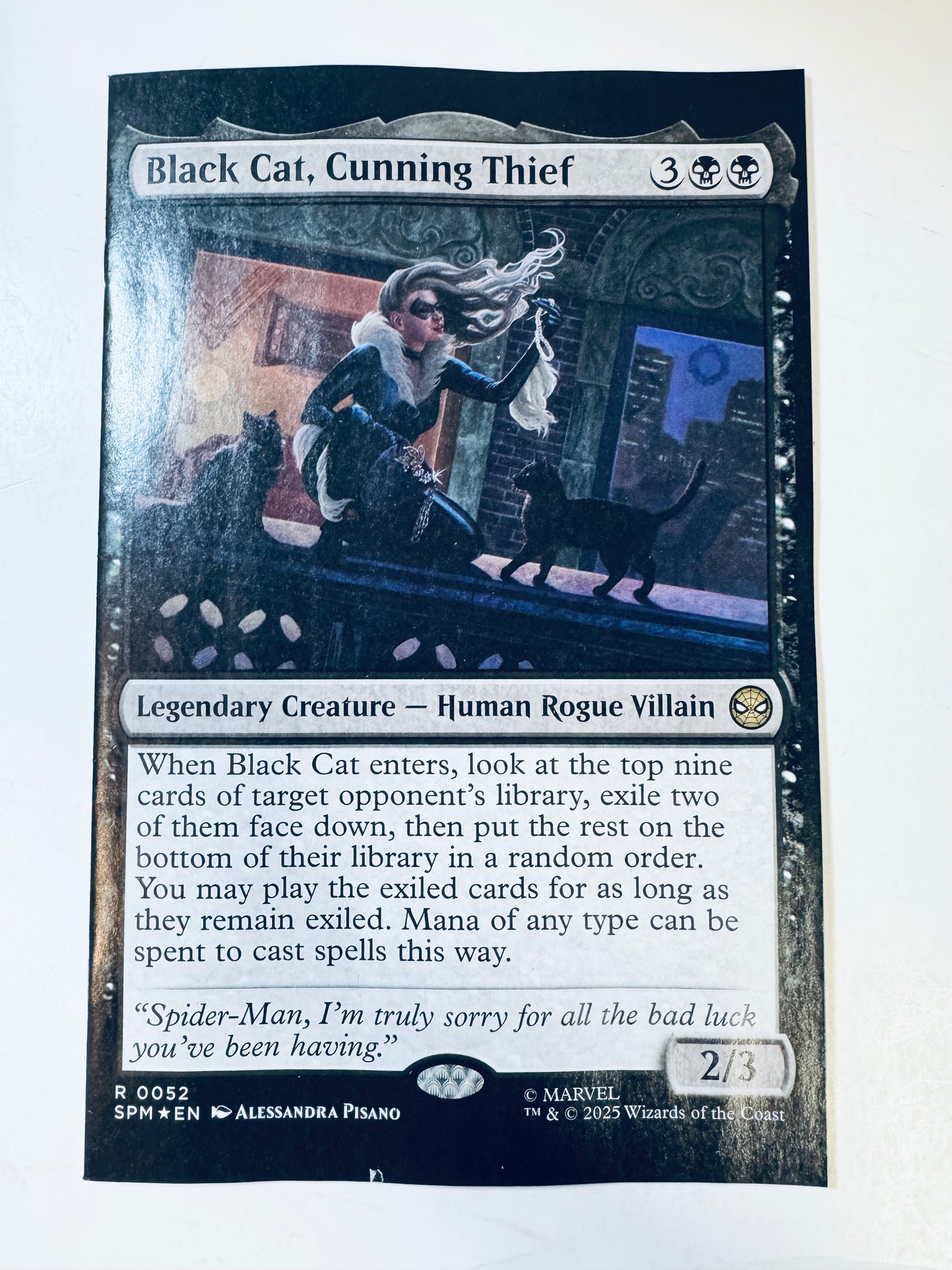 BLACK CAT #10 NM Alessandra Pisano Magic: the Gathering Variant