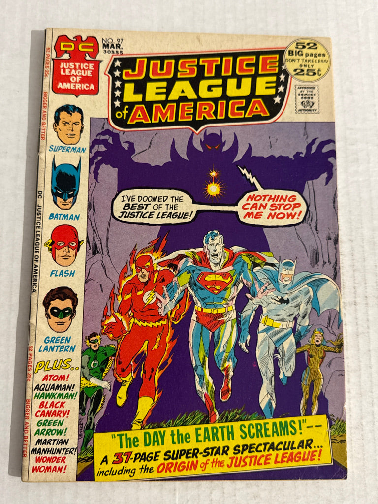 JUSTICE LEAGUE OF AMERICA #97 FN- Neal Adams Cover