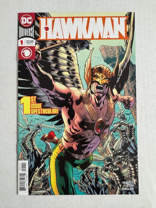 HAWKMAN #1 Vol 5 NM Bryan Hitch Cover
