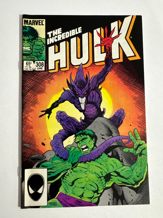 INCREDIBLE HULK #308 NM- Mike Mignola Cover