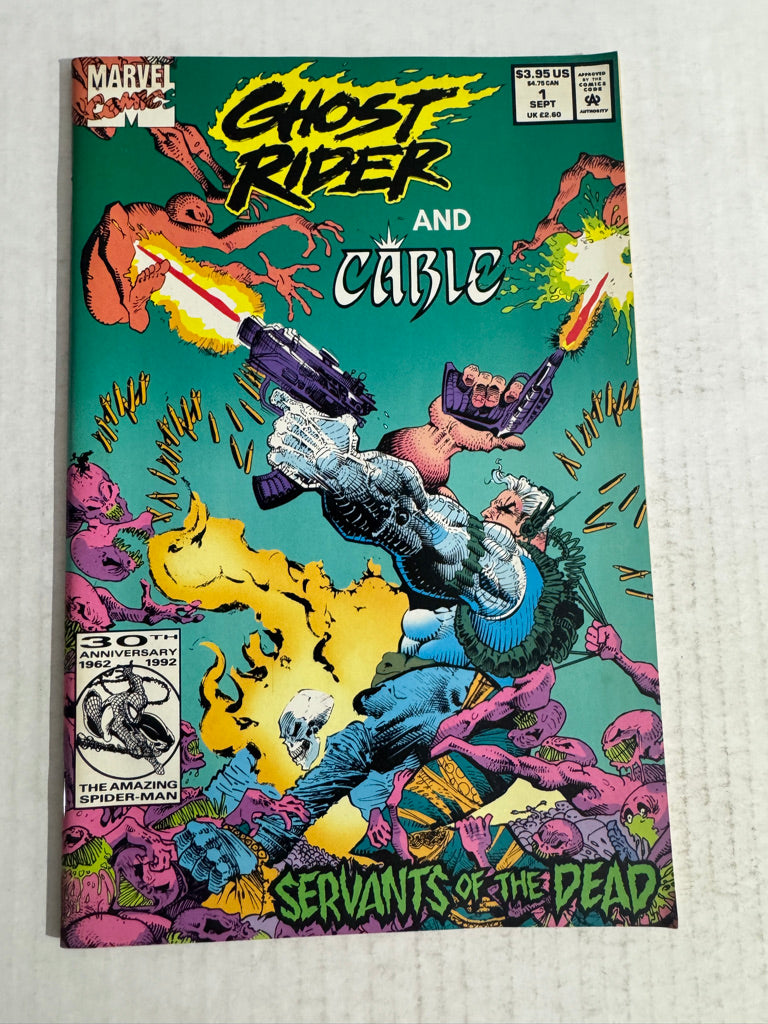 GHOST RIDER AND CABLE #1 VF Sam Kieth Cover