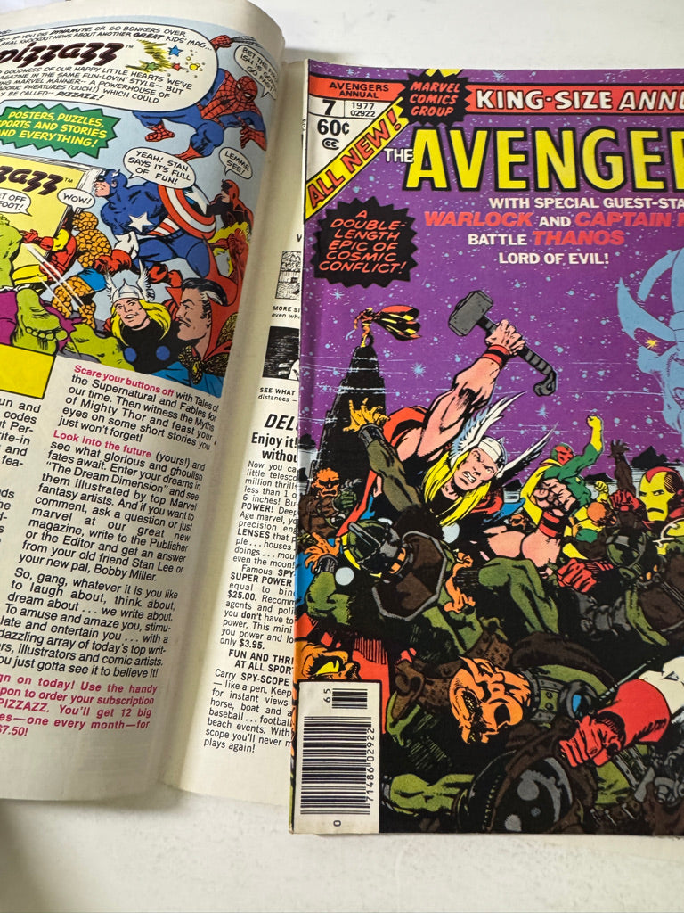 AVENGERS ANNUAL #7  Jim Starlin Cover DOUBLE COVER