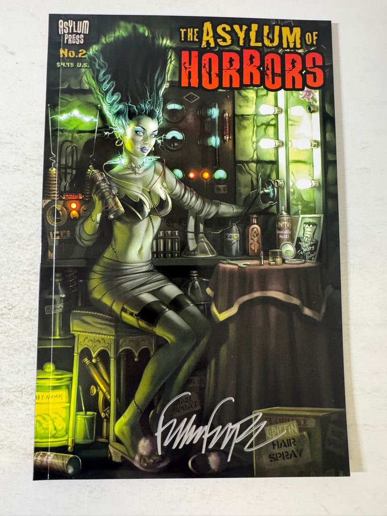 THE ASYLUM OF HORRORS #2 NM SIGNED by Frank Forte