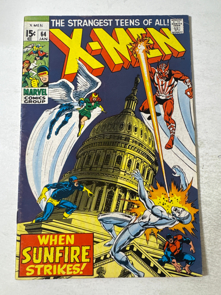 X-MEN #64 VG+ Neal Adams Cover 1ST APPEARANCE