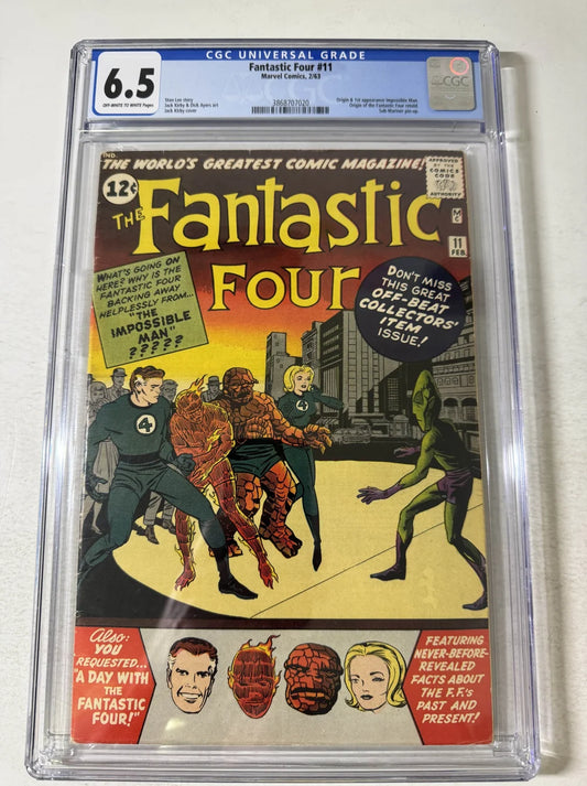 FANTASTIC FOUR #11 CGC 6.5 1ST APPEARANCE