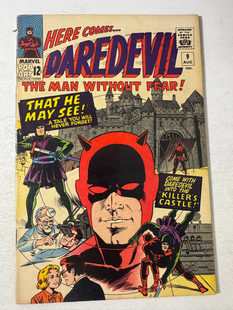 DAREDEVIL #9 VG+ Wally Wood Cover