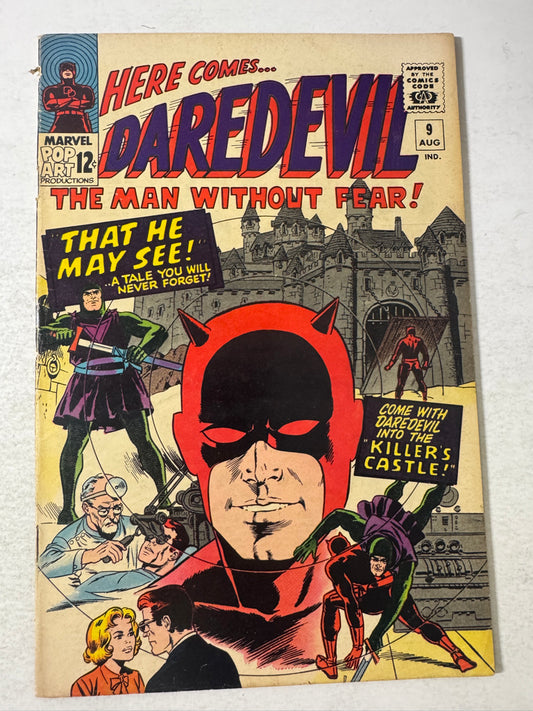 DAREDEVIL #9 VG+ Wally Wood Cover