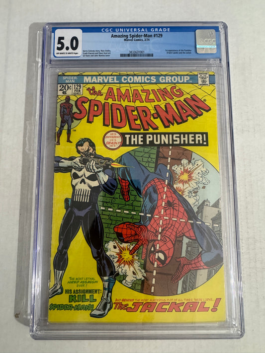 AMAZING SPIDER-MAN #129 CGC 5.0 1ST APPEARANCE