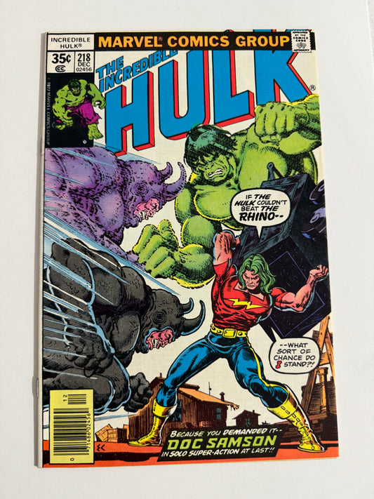 INCREDIBLE HULK #218 VF/NM